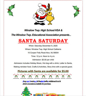 Santa Saturday- Presented by our Home and School Association 
